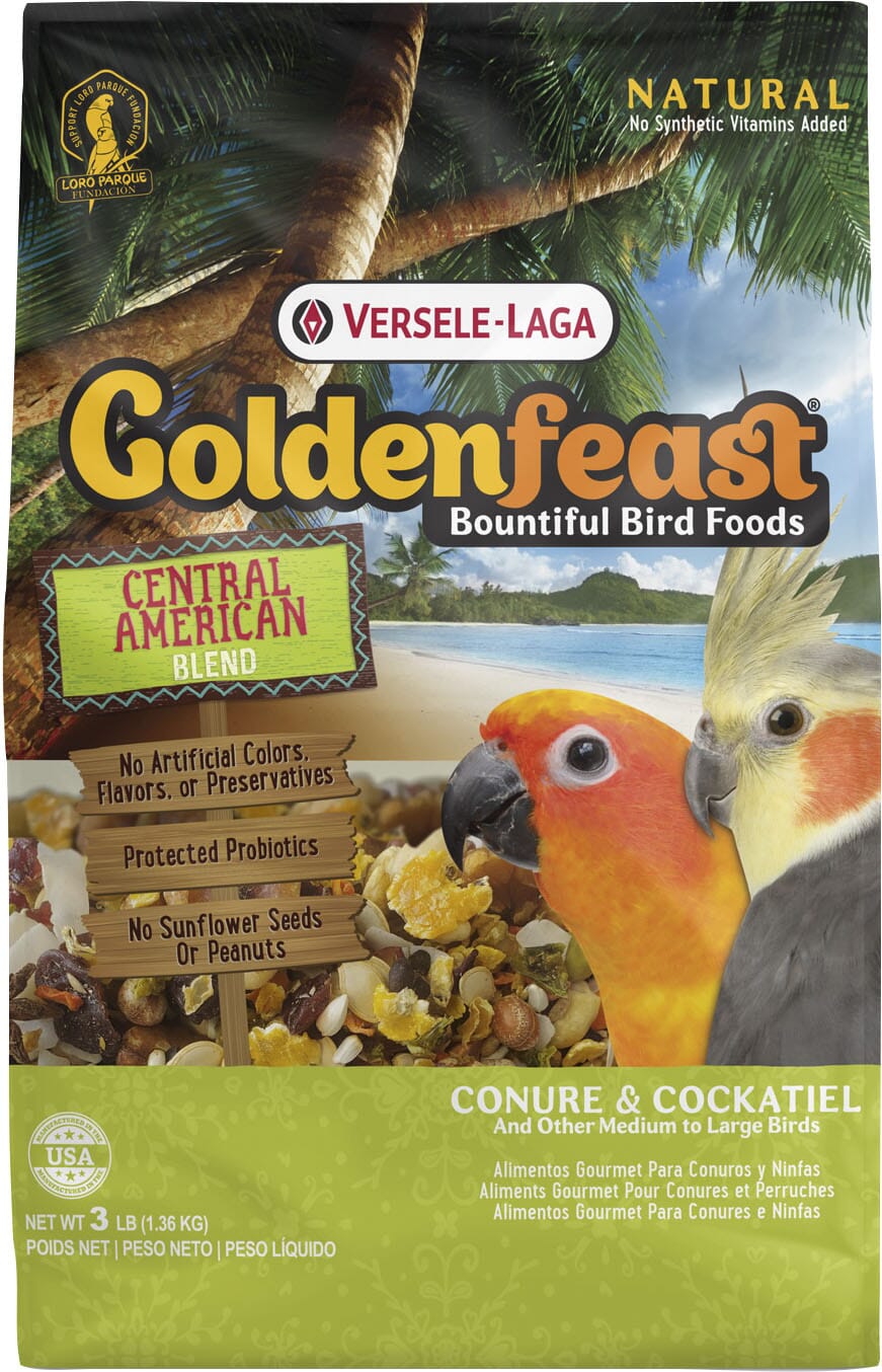 Goldenfeast Central American Blend Cockatiel Bird Food - 3 Lbs  