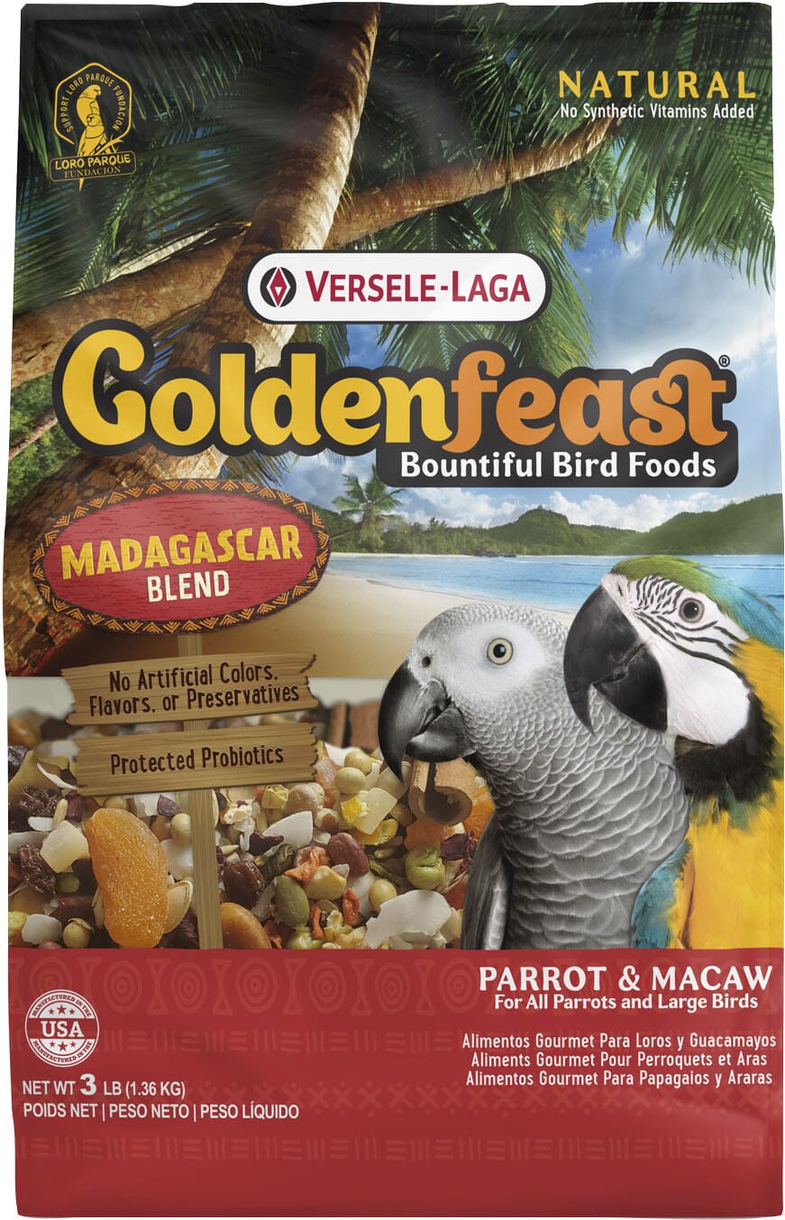 Goldenfeast Madagascar Blend Parrot Bird Food - 3 Lbs  