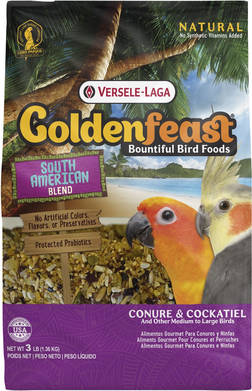 Goldenfeast South American Blend Cockatiel Bird Food - 3 Lbs  