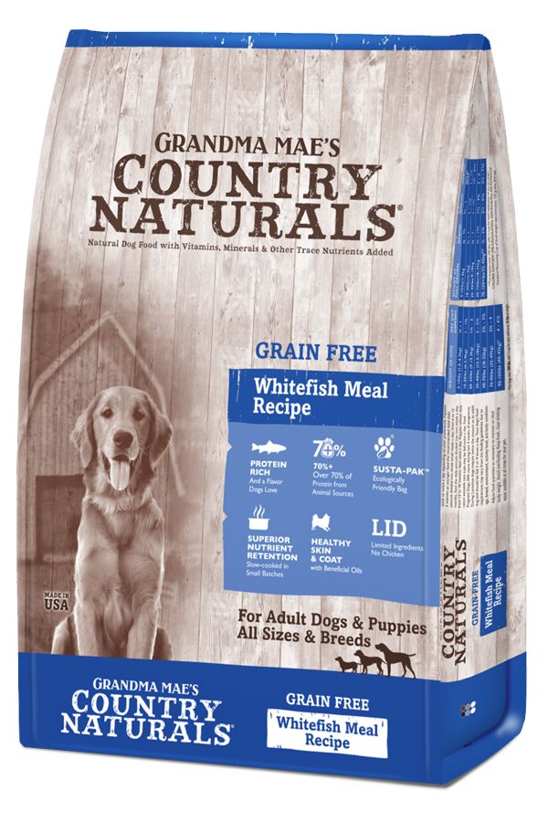 Grandma Mae's Country Naturals Grain-Free Whitefish Recipe Dry Dog Food