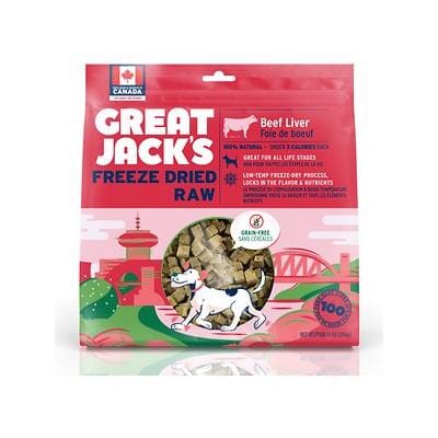 Great Jacks Beef Liver Freeze-Dried Jerky Dog Treats - 14 Oz