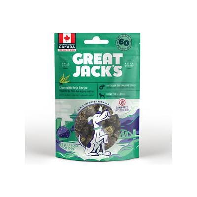 Great Jacks Liver and Kelp Soft and Chewy Dog Treats - 2 Oz