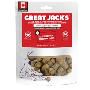 Great Jacks Pork and Pumpkin Easy Digestion Soft and Chewy Dog Treats - 9.2 Oz