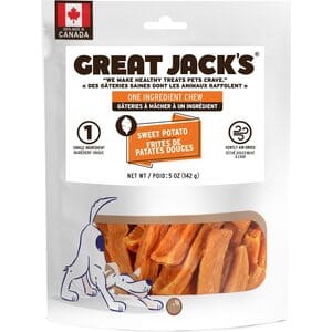 Great Jacks Sweet Potato Soft and Chewy Dog Treats - 5 Oz