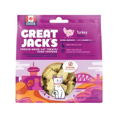 Great Jacks Turkey Freeze-Dried Cat Treats - 1 Oz