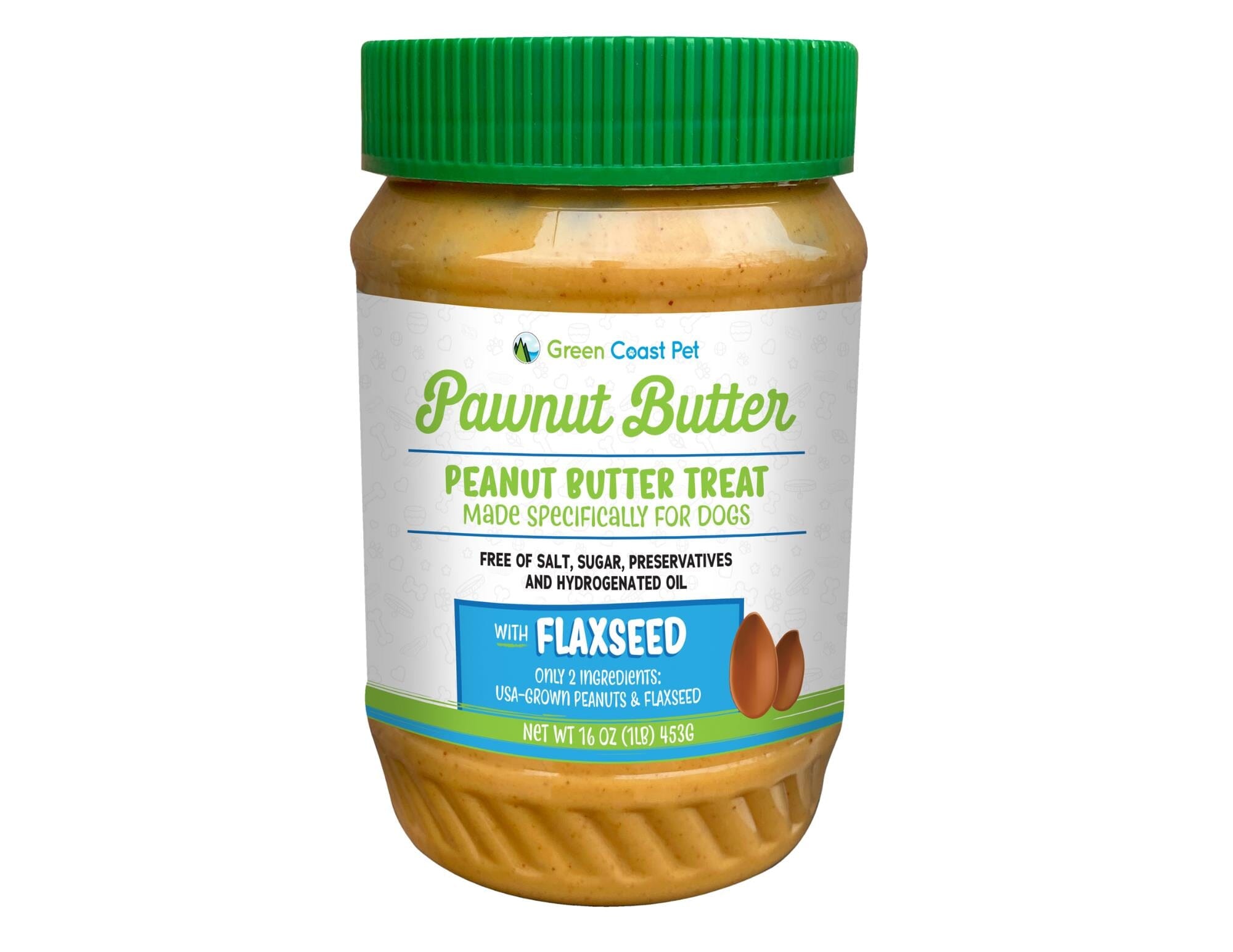 Green Coast Pet Pawnut Butter Dog Treat - 1 Lb  