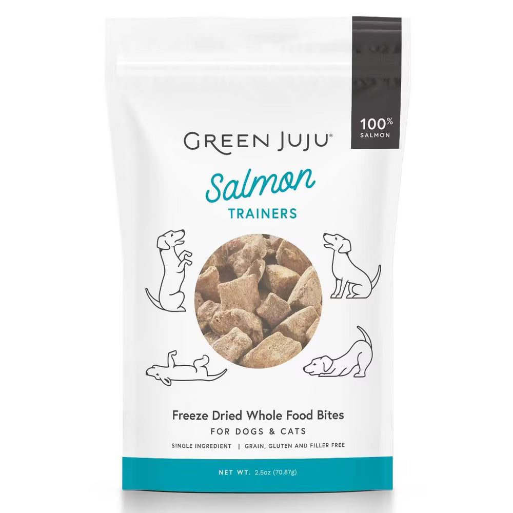 Green Juju Salmon Freeze Dried Trainers - 2.5 oz Bag