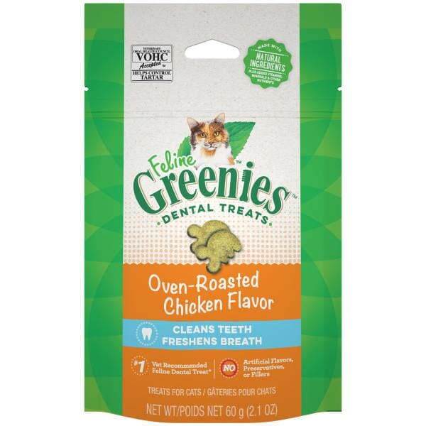 Greenies Feline Chicken Dental Cat Treats - 2.1 oz  