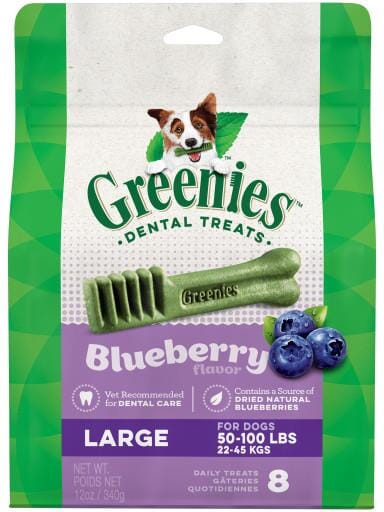 Greenies Large Blueberry Treat Pack Dental Dog Treats - 12 oz  