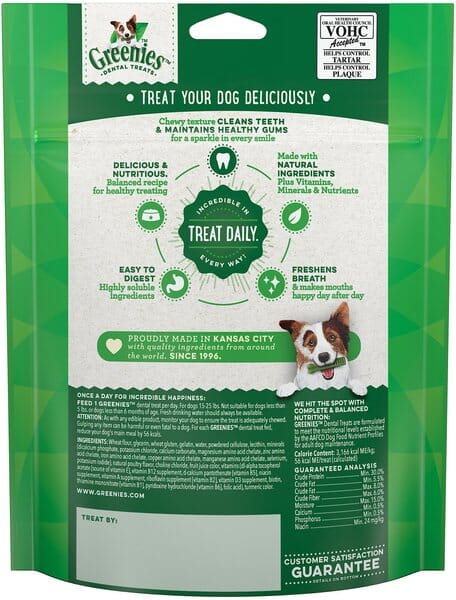 Greenies Petite Mini Treat Pack Dental Dog Treats - 6 oz - 10 Count