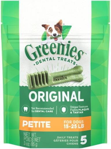 Greenies Petite Trial Size Treat Pack Dental Dog Treats - 3 oz - 5 Count  