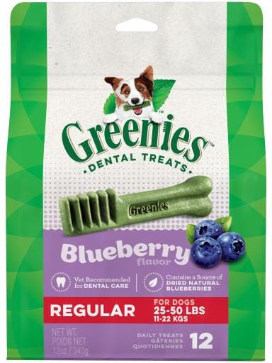 Greenies Regular Blueberry Treat Pack Dental Dog Treats - 12 oz  