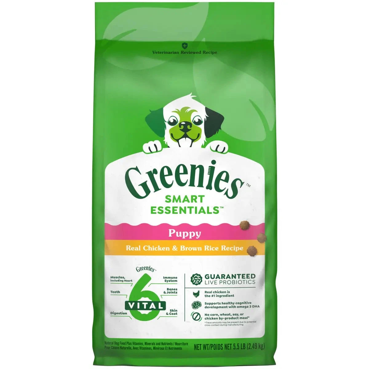 Greenies Smart Essentials High-Protein Chicken and Brown Rice Puppy Formula Dry Dog Food - 5.5 Lbs Default Title