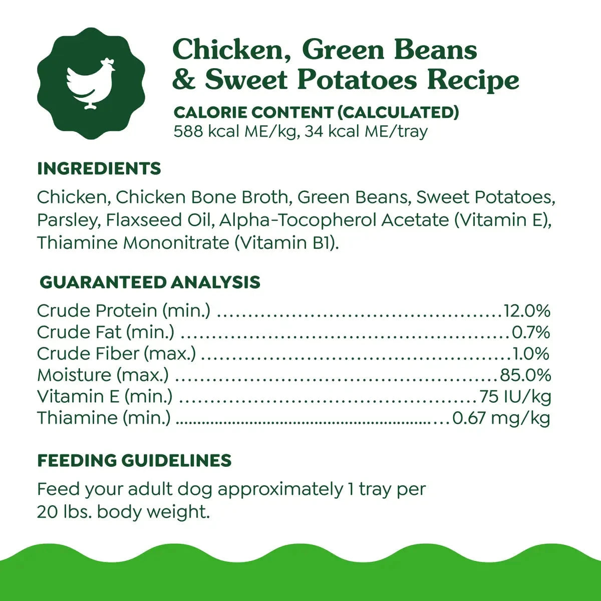 Greenies Smart Topper Wet Mix-In Chicken Green Beans and Sweet Potato Dog Food Topper Trays - 2 Oz - 10 Pack