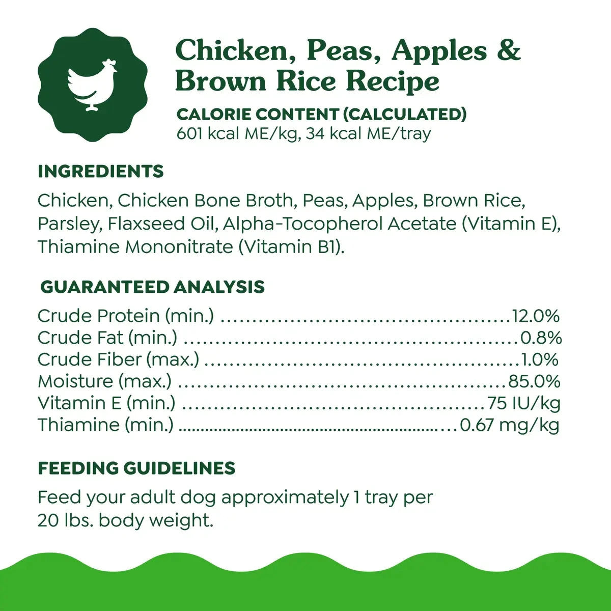 Greenies Smart Topper Wet Mix-In Chicken Peas Apple and Brown Rice Wet Dog Food Topper Trays - 2 Oz - 10 Pack