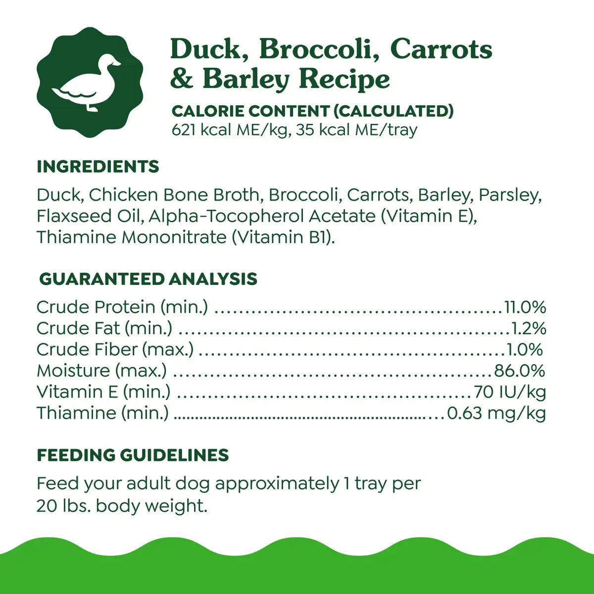 Greenies Smart Topper Wet Mix-In Duck Broccoli Carrots and Barley Dog Food Topper Trays - 2 Oz - Case of 10