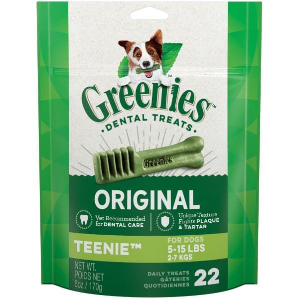 Greenies Teenie Mini Treat Pack Dental Dog Treats - 6 oz - 22 Count  