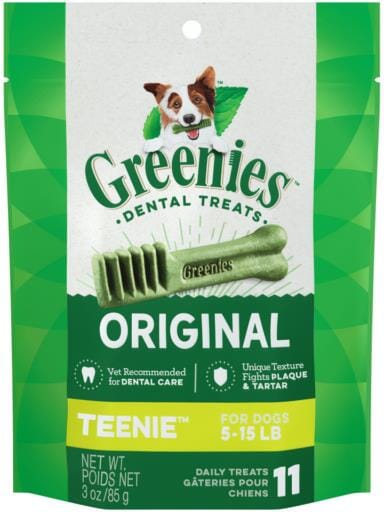 Greenies Teenie Trial Size Treat Pack Dental Dog Treats - 3 oz - 10 Count  