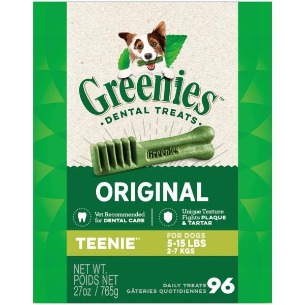 Greenies Teenie Tub Treat Pack Dental Dog Treats - 27 oz - 96 Count  