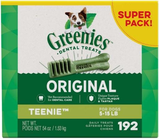 Greenies Teenie Value Tub Treat Pack Dental Dog Treats - 54 oz  