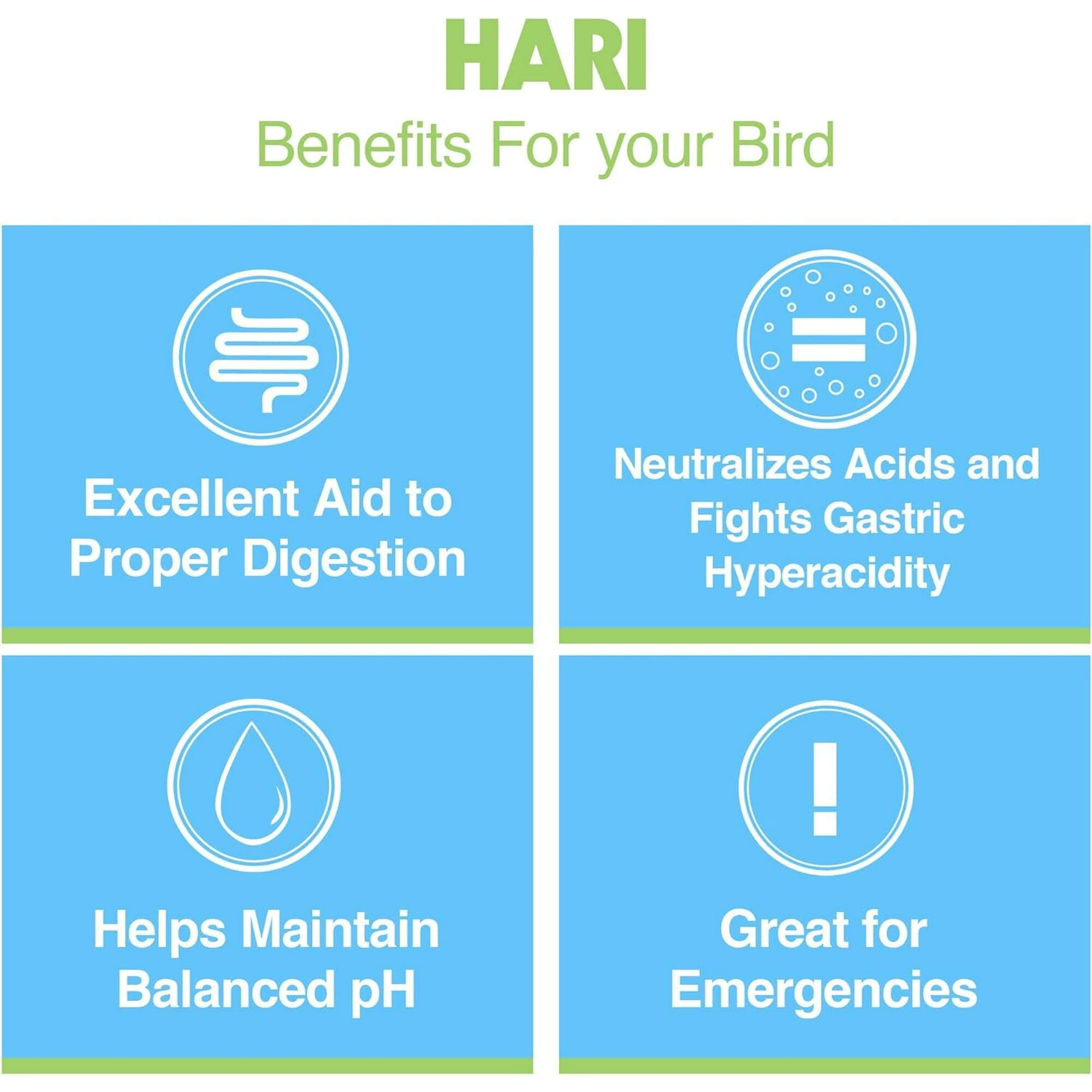 Hagen Hari Coconut Derived Charcoal Digestion and Toxin Bird Supplement - 8.11 Oz