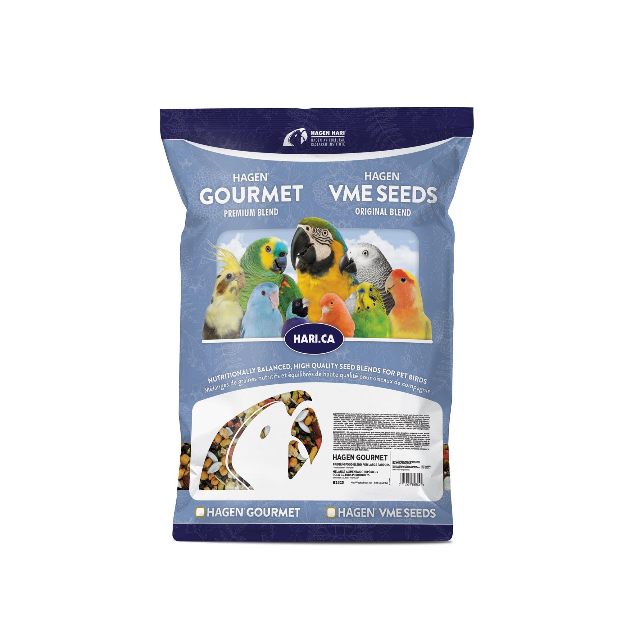 Hagen Hari Gourmet Premium Blend for Large Parrots Bird Food 20 Pounds