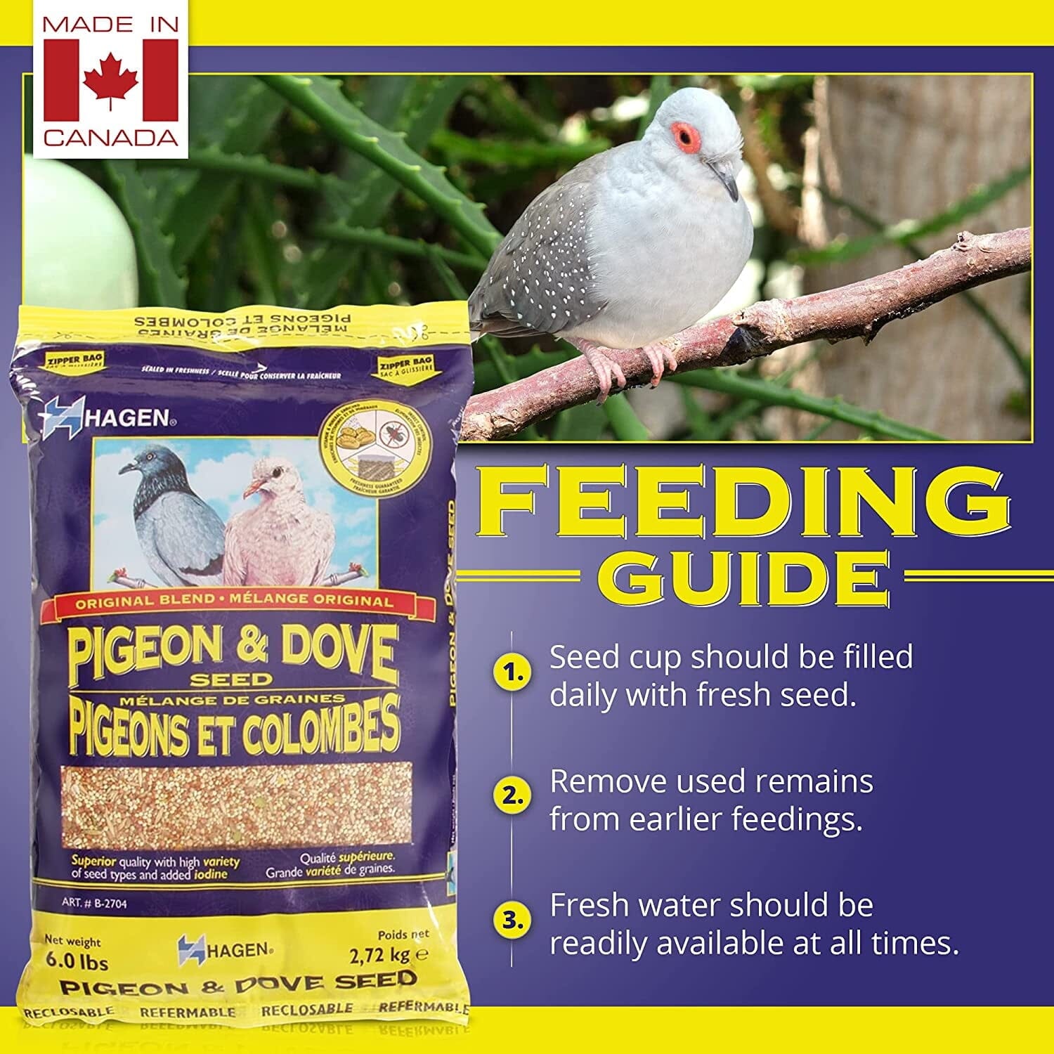 Hagen Hari Pigeon and Dove Seed Nutritionally Complete Bird Food