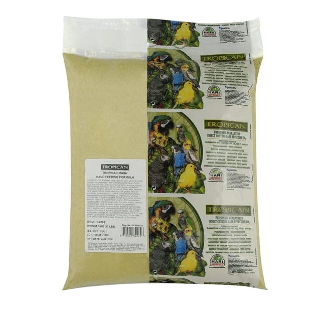 Hagen Hari Tropican Hand-Feeding Formula Baby Optimal Growth Parrot Bird Food 11 Pounds