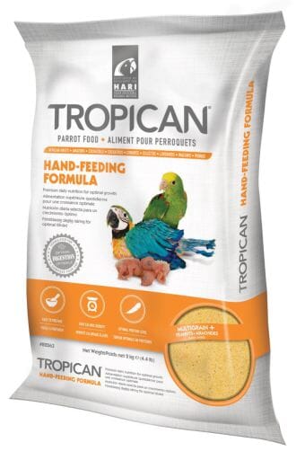 Hagen Hari Tropican Hand-Feeding Formula Baby Optimal Growth Parrot Bird Food 4.4 Pounds