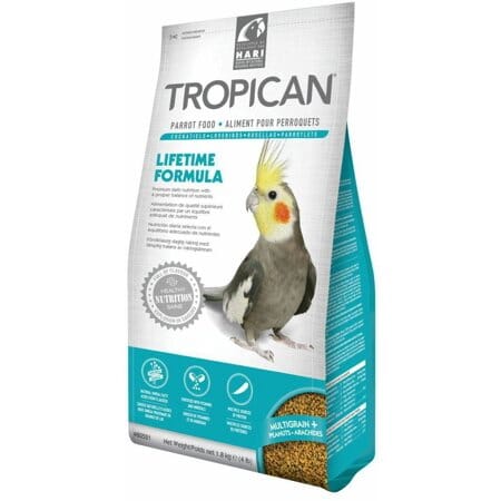 Hagen Hari Tropican Lifetime Formula Peanuts and Sunflower Granules Cockatiel and Parrot Bord Food - 4 Lbs Default Title