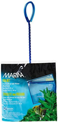 Hagen Marina 8-Inch Fine Nylon Fish Net with 12-Inch Handle - Blue