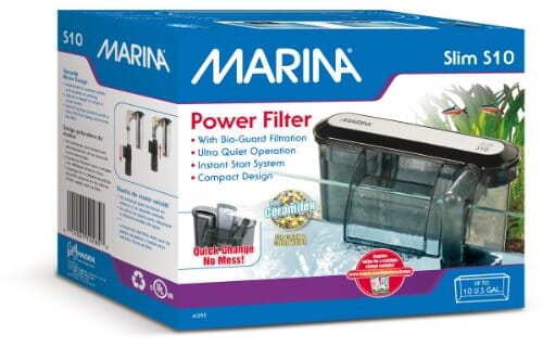 Hagen Marina S10 Compact and Slim Hang-On Aquarium Power Filter - Up to 10 Gallons