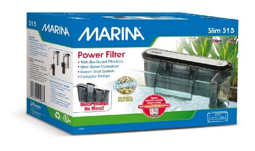 Hagen Marina S15 Compact and Slim Hang-On Aquarium Power Filter - Up to 15 Gallons Default Title