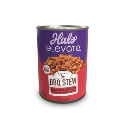 Halo Pets Elevate BBQ Duck and Beef Stew Canned Dog Food - 12.7 Oz - Case of 6