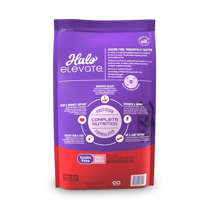 Halo Pets Elevate Grain-Free Red Meat Recipe Small-Breed Dry Dog Food - 10 Lbs  