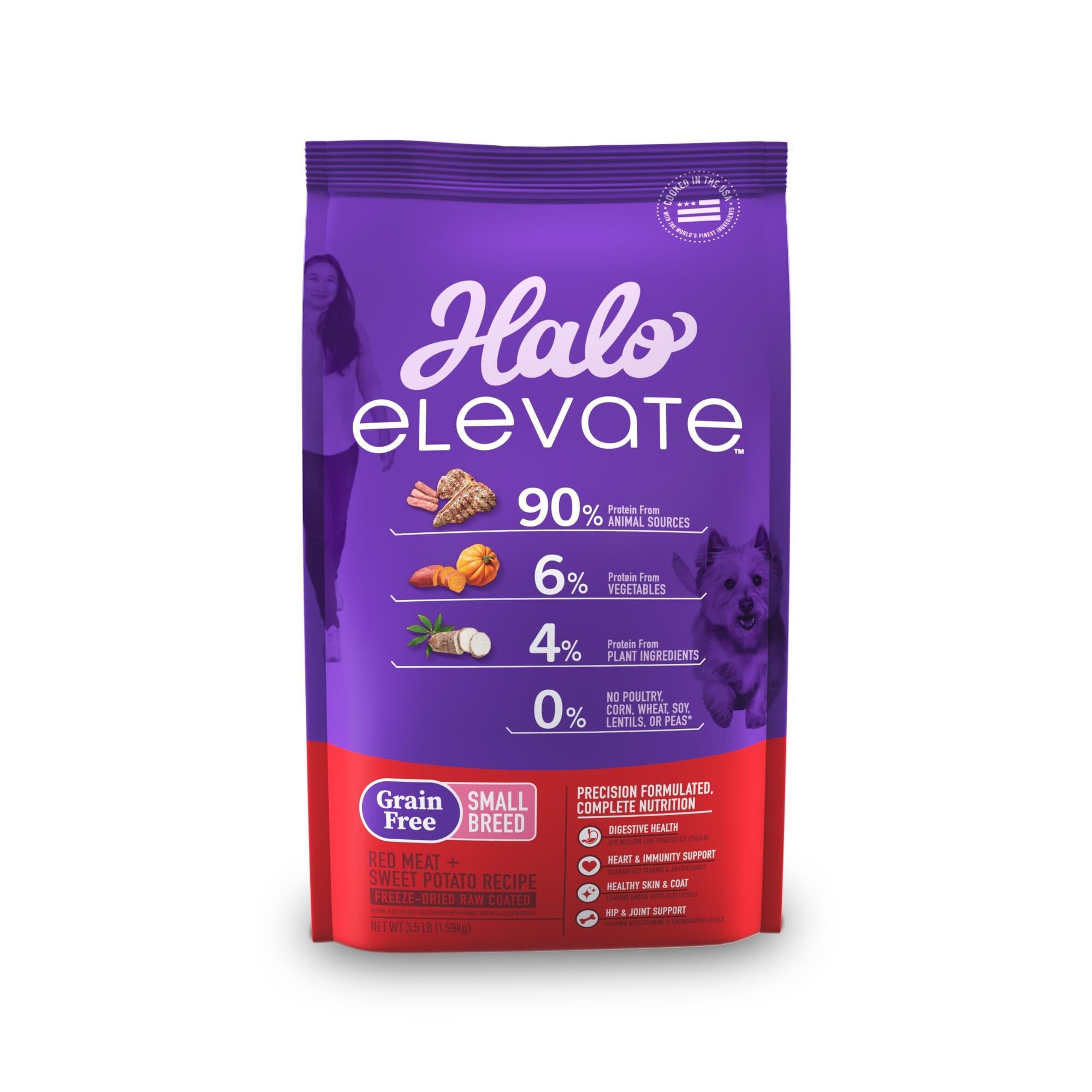 Halo Pets Elevate Grain-Free Red Meat Recipe Small-Breed Dry Dog Food - 3.5 Lbs  