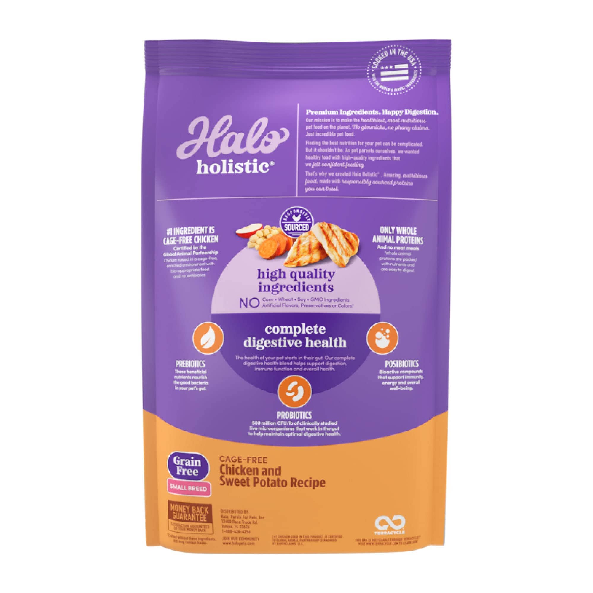 Halo Pets Elevate Healthy Grains Chicken Recipe Small-Breed Dry Dog Food - 10 Lbs  