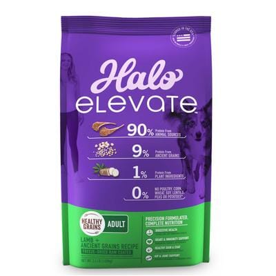 Halo Pets Elevate Healthy Grains Lamb Recipe Dry Dog Food - 3.5 Lbs