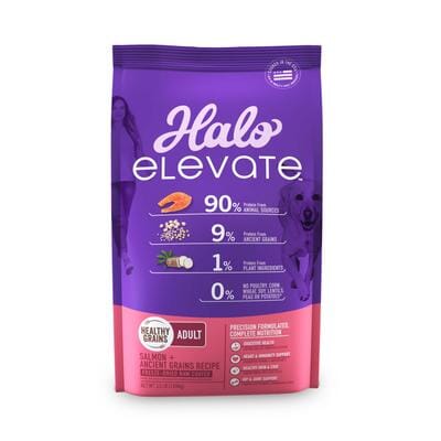 Halo Pets Elevate Healthy Grains Salmon Recipe Dry Dog Food - 3.5 Lbs