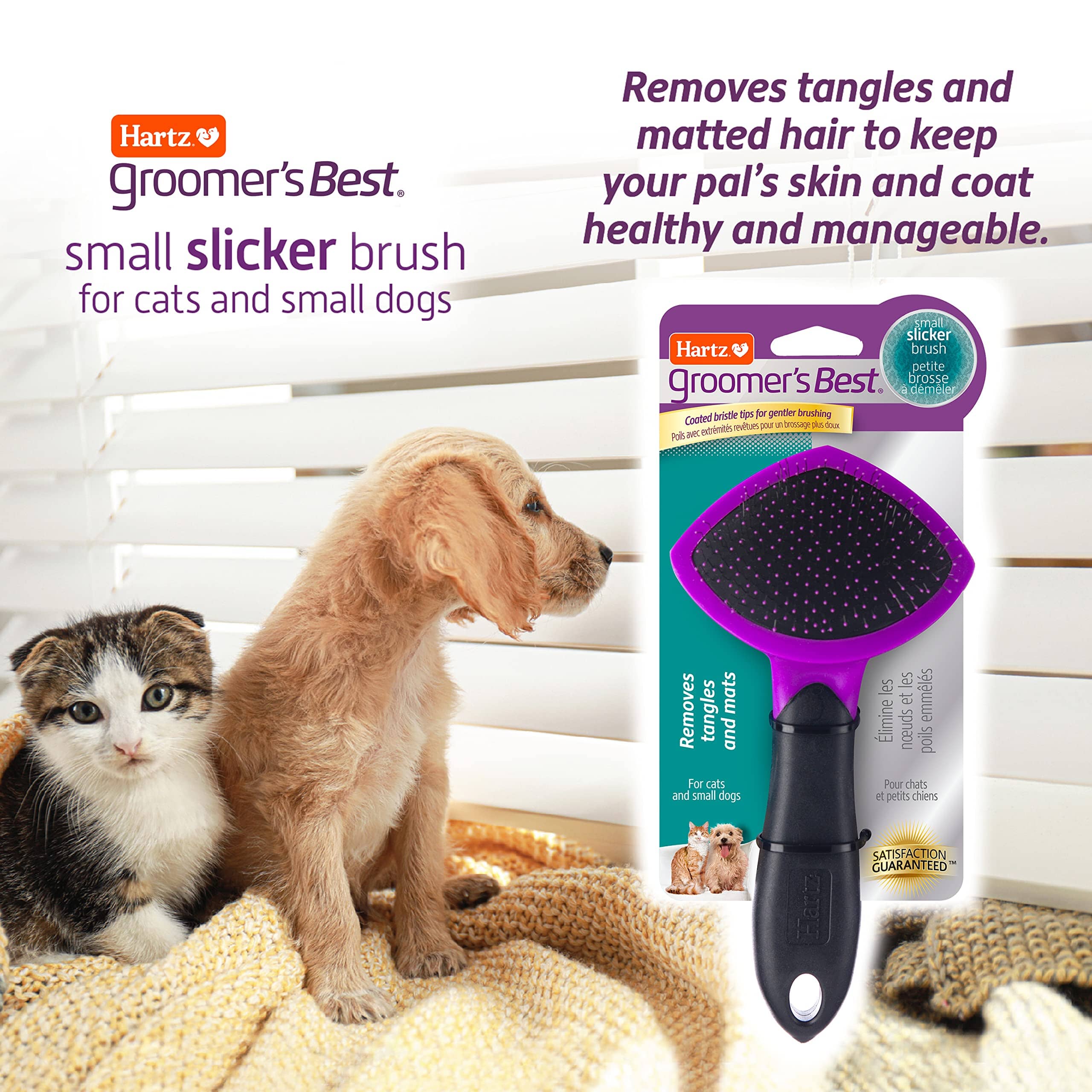 Hartz Mountain Groomer's Best Slicker Cat Brush  