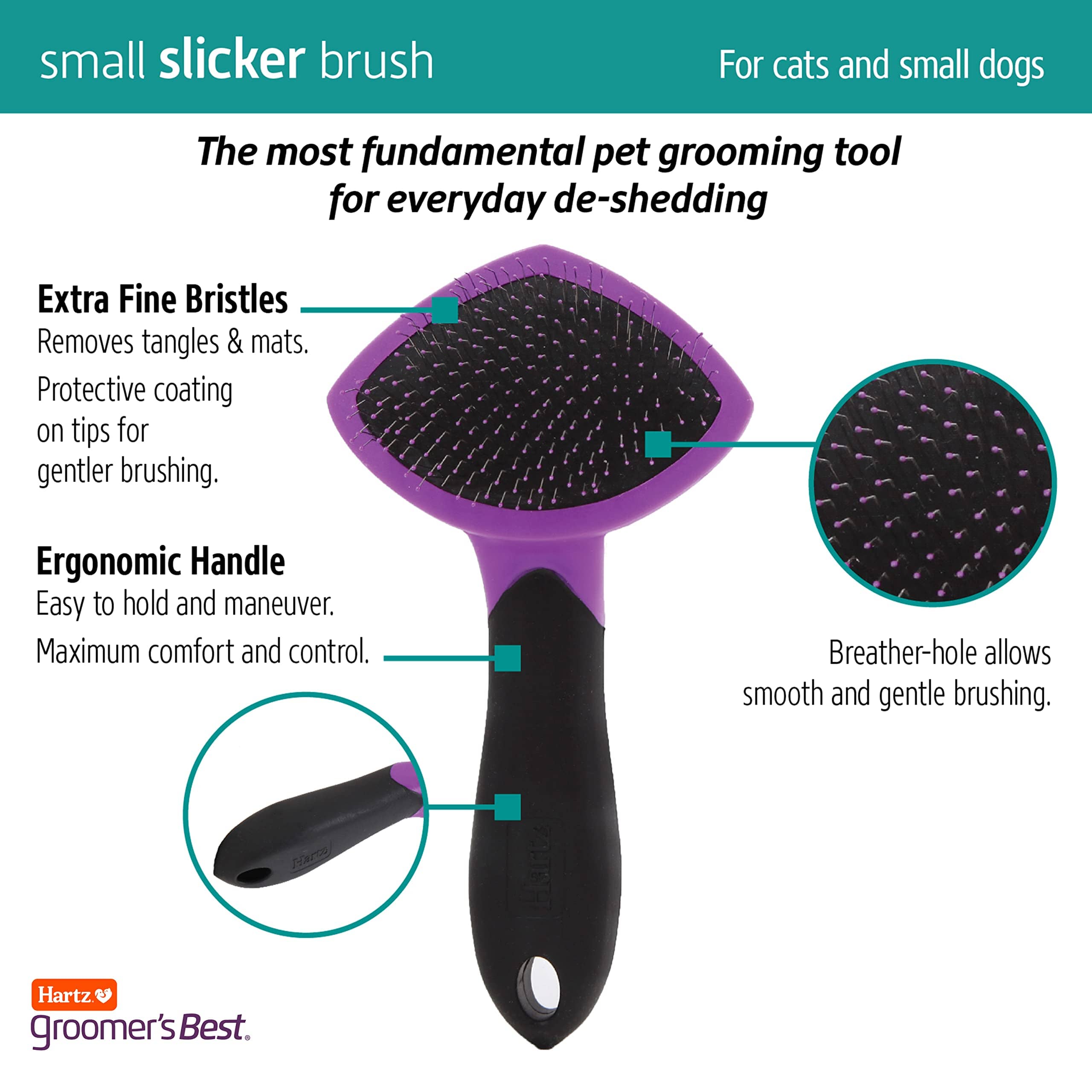 Hartz Mountain Groomer's Best Slicker Cat Brush  