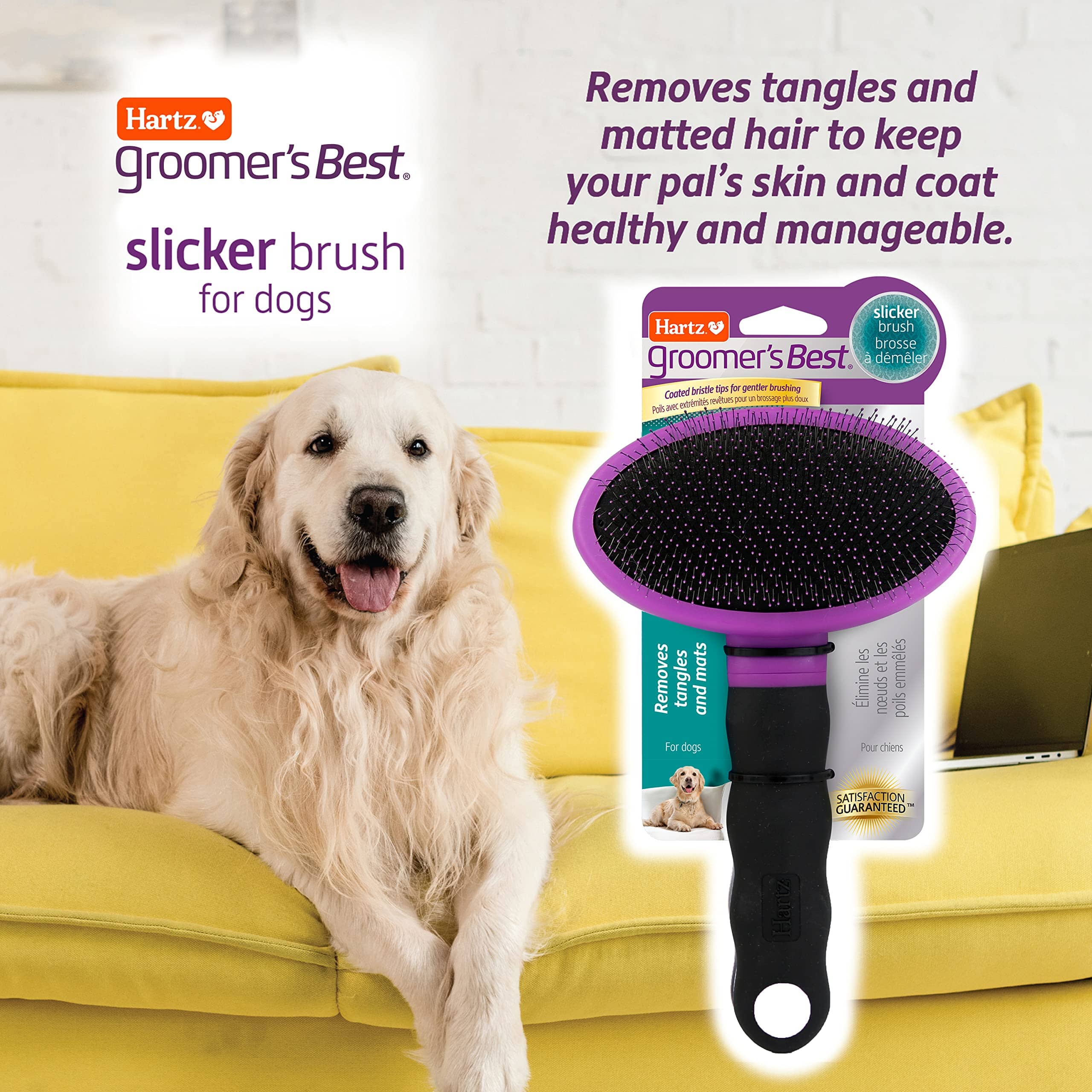 Hartz Mountain Groomer's Best Slicker Dog Brush  