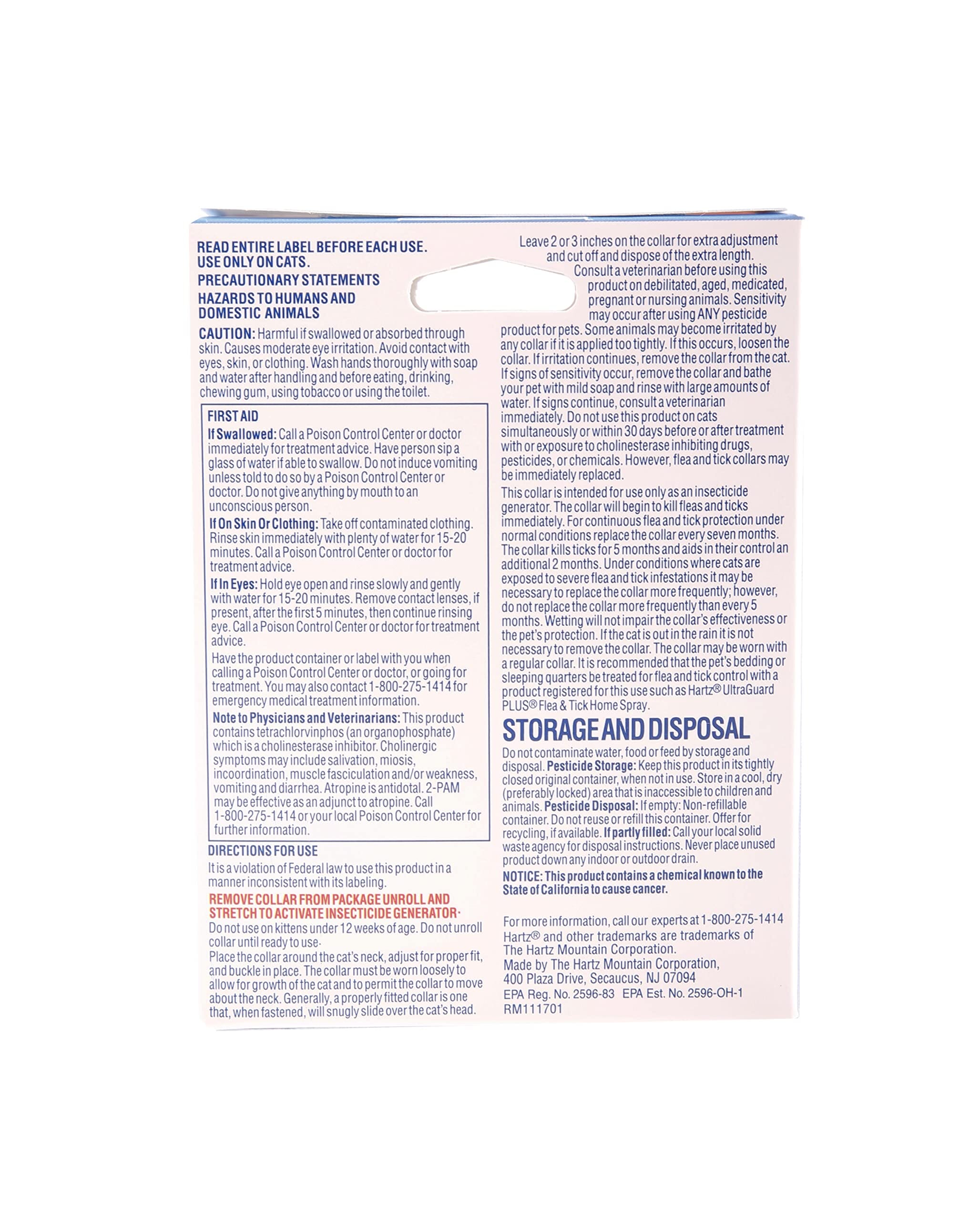 Hartz Mountain Ultra Guard Flea and Tick Purple Cat Collar  