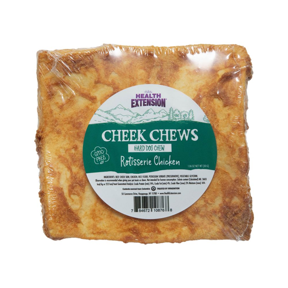Health Extension Cheek Chews Chicken Natural Dog Chews - 1.06 Oz - Case of 12