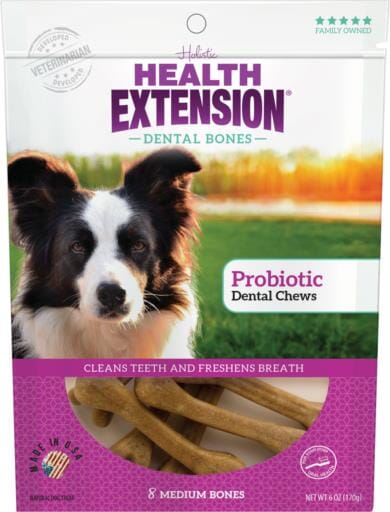 Health Extension Dental Bones Probiotic Dog Treat  