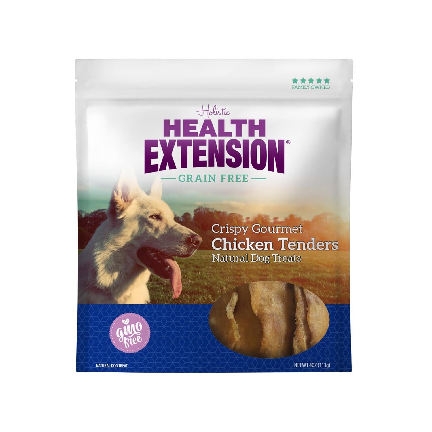 Health Extension Grain Free Crispy Gourmet Chicken Tenders Dog Treats  