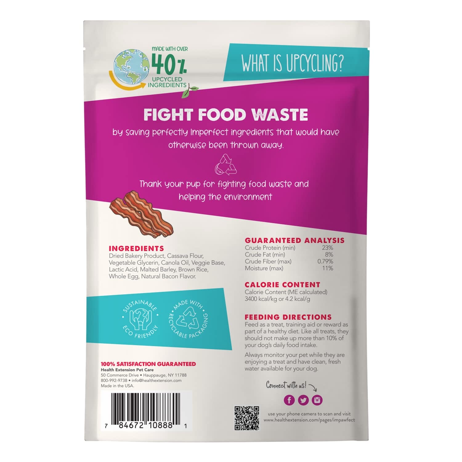 Health Extension Impawfect Bacon Soft and Chewy Training Dog Treats - 4 Oz  