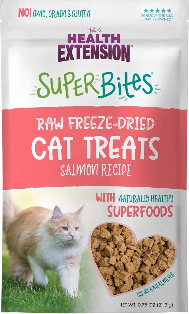 Health Extension Super Bites Salmon Freeze-Dried Raw Cat Treats - .75 Oz