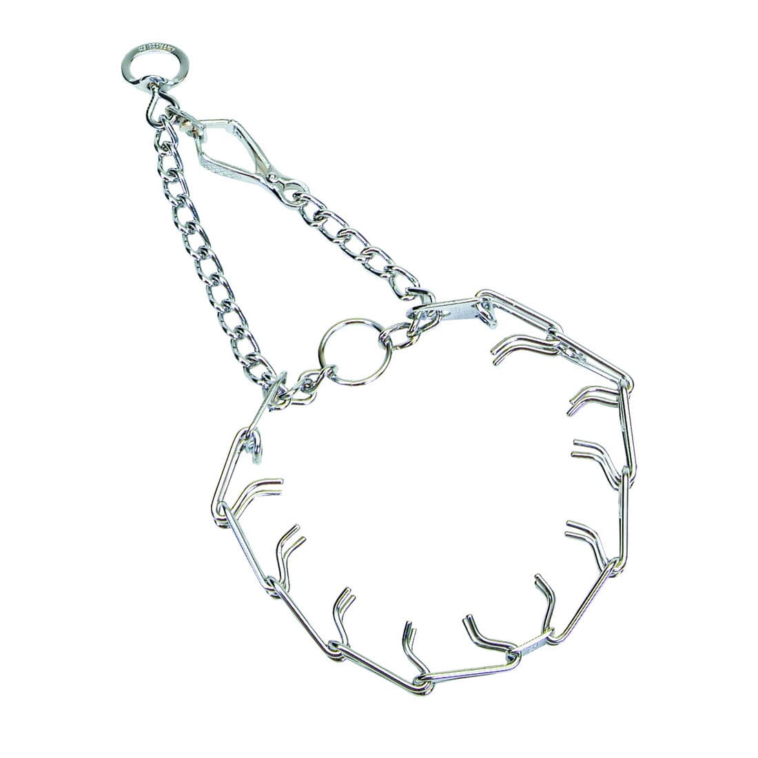 Herm Sprenger Ultra-Plus Prong Dog Training Collar with Latch - Chrome Medium - 3MM X 18 Inch