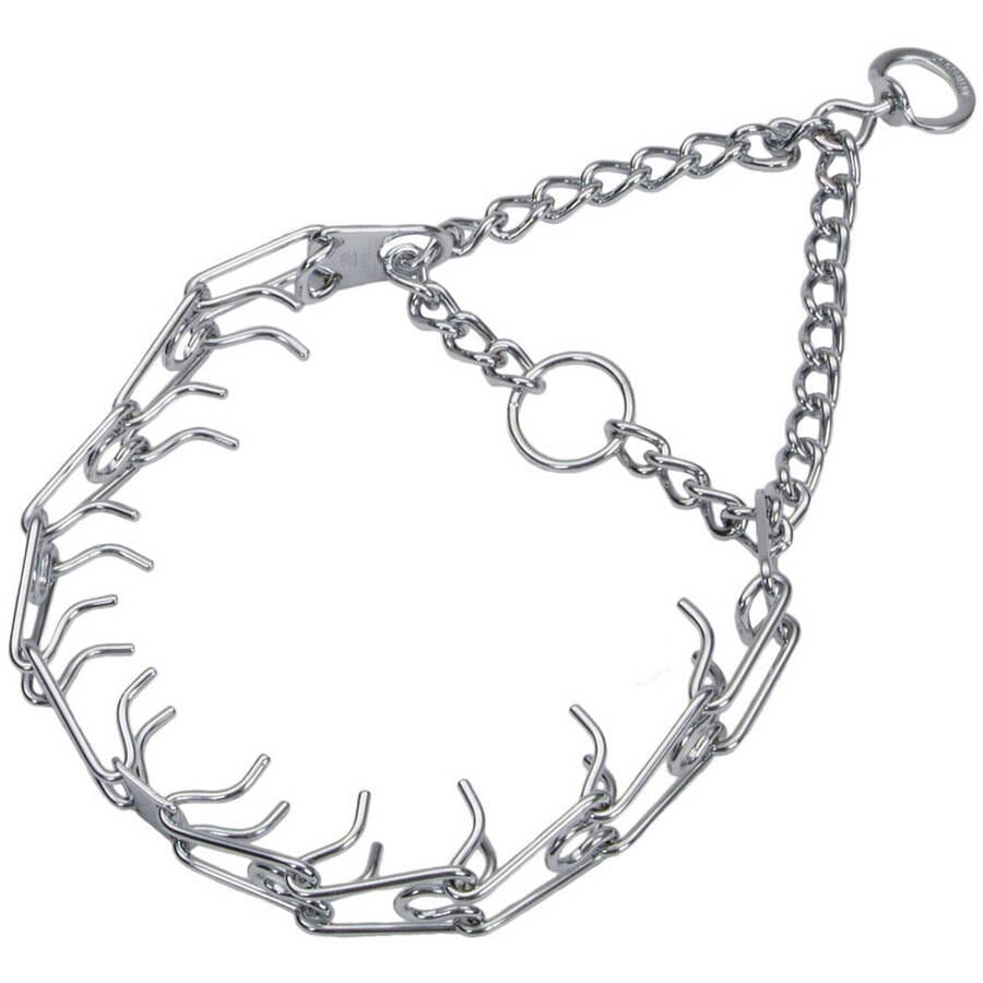 Herm Sprenger Ultra-Plus Prong Pinch Dog Training Collar with Latch - Chrome Large - 3.25MM X 20 Inch